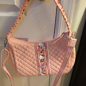 Vera Bradley Pink Gingham Shoulder Bag